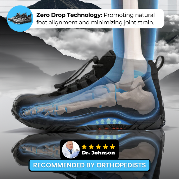 Barefoot running shoes with an emphasis on breathability and natural feel.