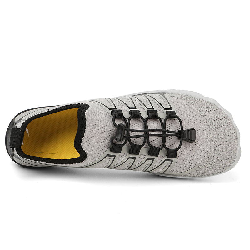Flexible sole barefoot running shoes, lightweight design for natural movement & fitness.