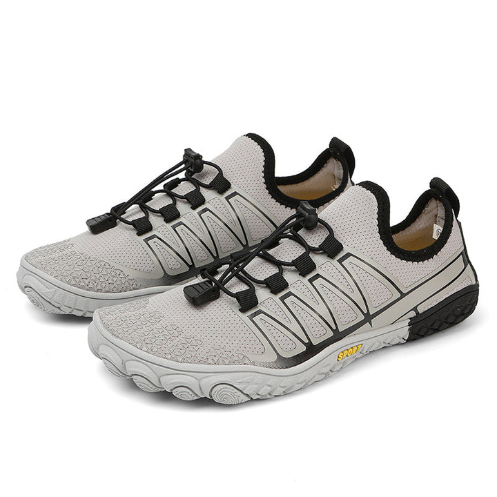 Barefoot running shoes in a vibrant color, perfect for men & women's natural training.