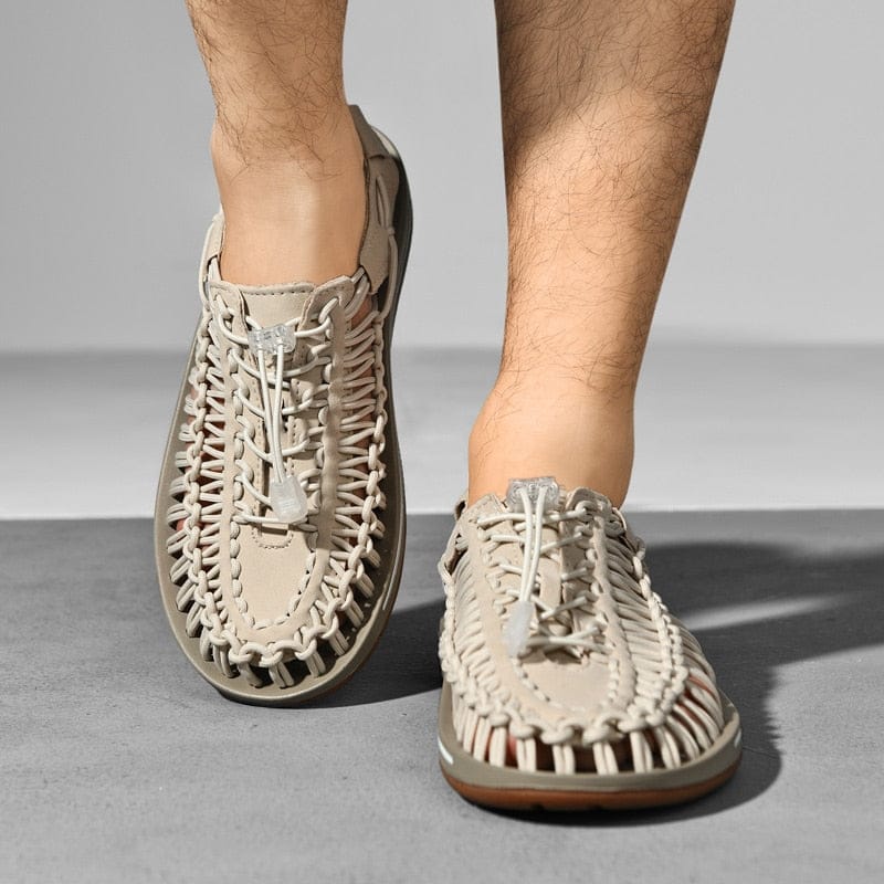 Comfortable unisex sandals with woven design, perfect for beach, vacation & everyday.