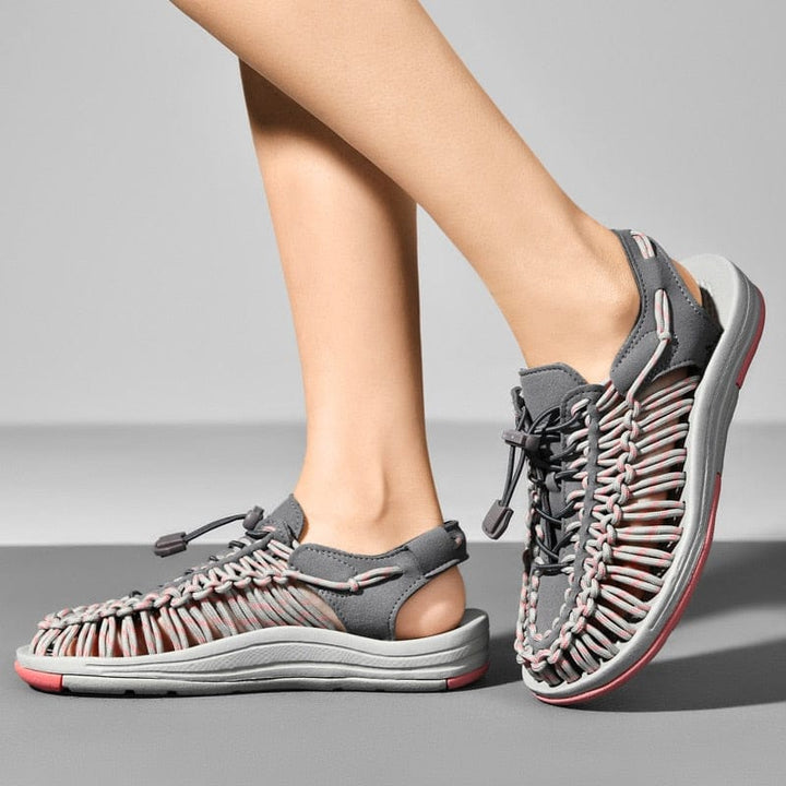 Unisex casual footwear, comfortable woven sandals for all-day wear & summer adventures.