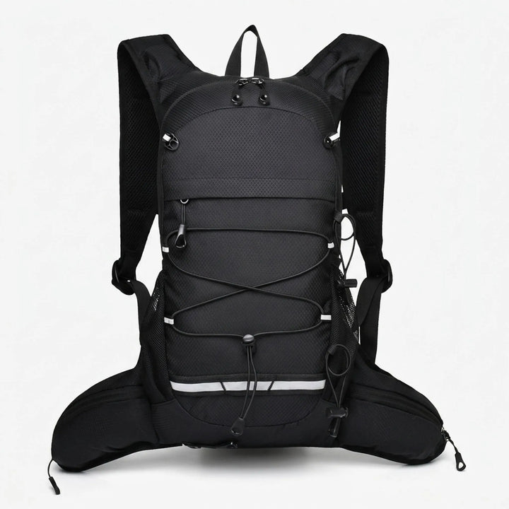 Lightweight hiking daypack on a scenic mountain trail. Adventure-ready for your next outdoor excursion.