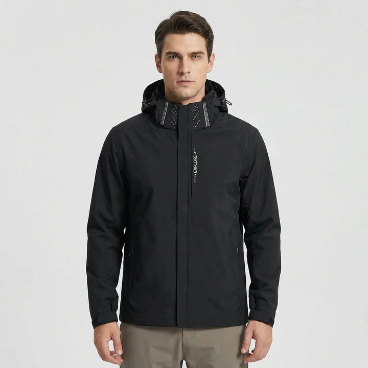 Casual unisex lightweight hooded windbreaker jacket for versatile outdoor wear & weather protection.