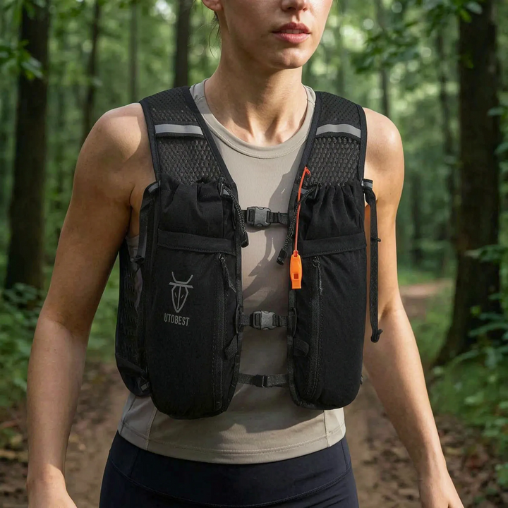 Unisex lightweight hydration running vest pack for trail running & ultramarathons.