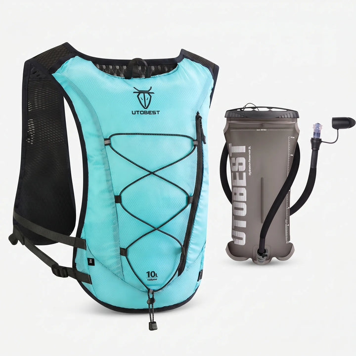 Lightweight hydration running vest, perfect for carrying essentials on the go.