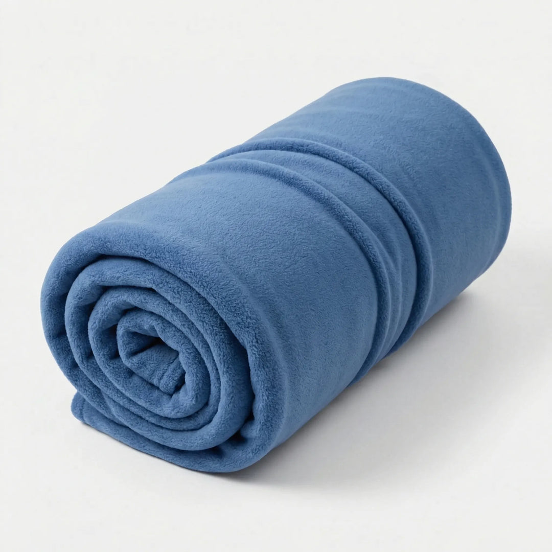 Lightweight, roll-up fleece sleeping bag. Compact & portable camping gear for hikers, travelers, outdoor use.