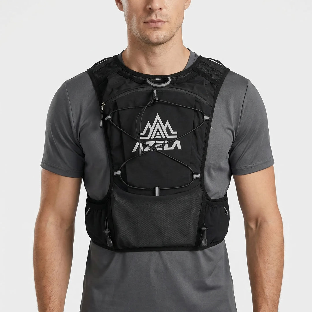 Breathable, lightweight running vest for men & women, perfect hydration pack for long-distance runs.