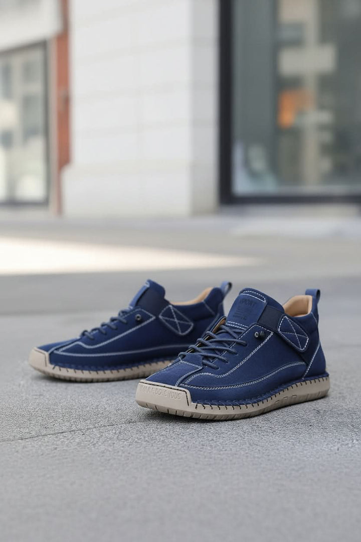 Sleek unisex slip-on trainers, lightweight and breathable for casual daily activities and comfort.