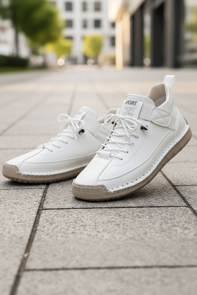 Comfortable lightweight slip-on trainers for men & women, ideal for everyday walks and casual style.