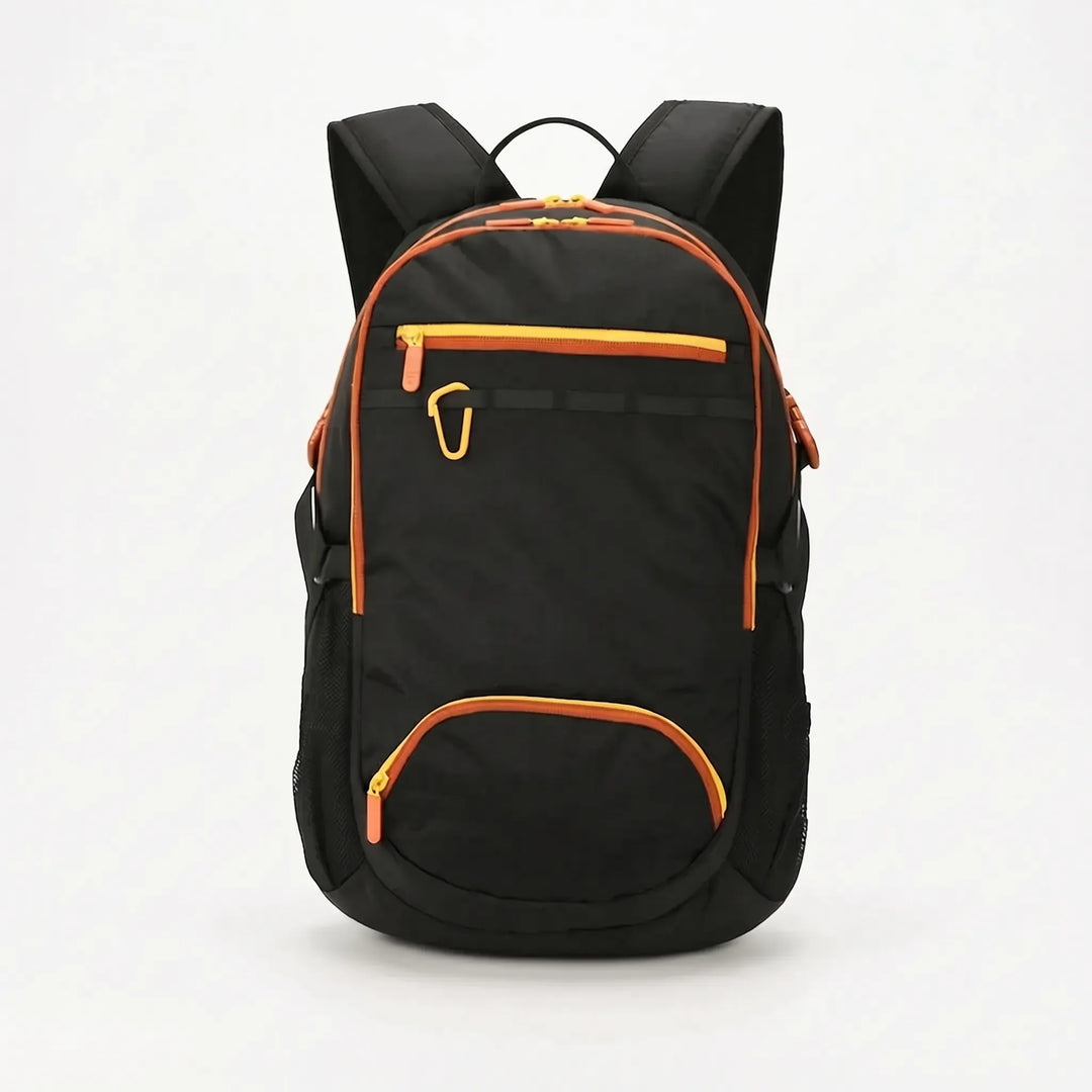 Outdoor hiking backpack, lightweight and compact, designed for easy storage & portability.