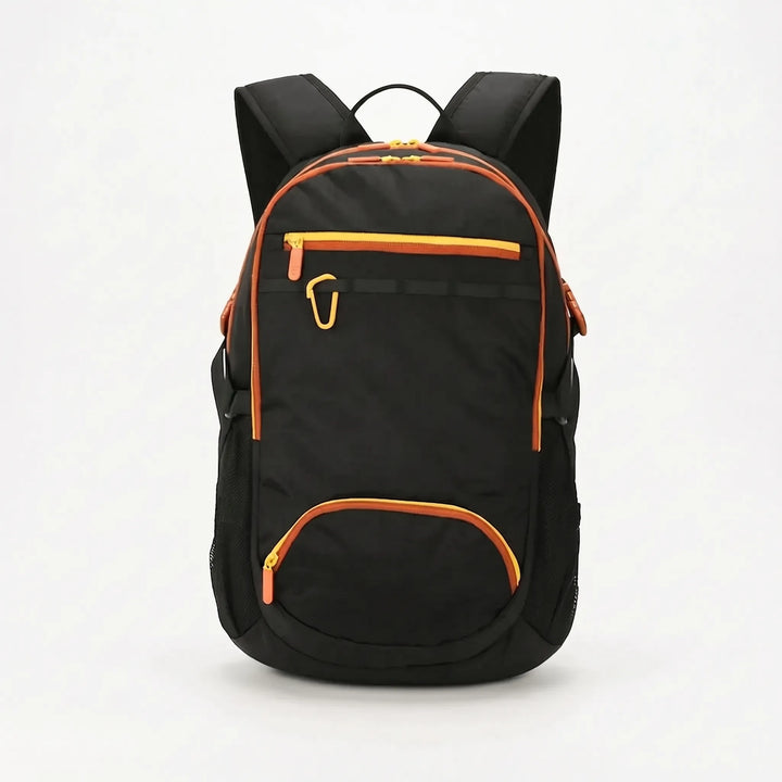 Outdoor hiking backpack, lightweight and compact, designed for easy storage & portability.