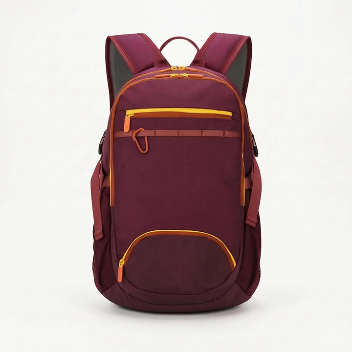 Roomy lightweight daypack with multiple compartments, perfect for organized travel.