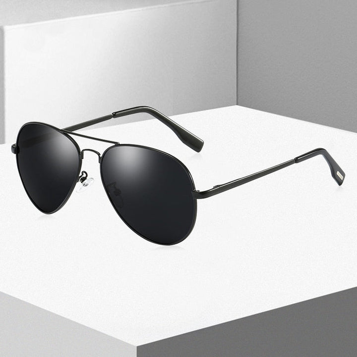 Unisex luxury polarized aviator sunglasses for crystal clear vision & UV protection.