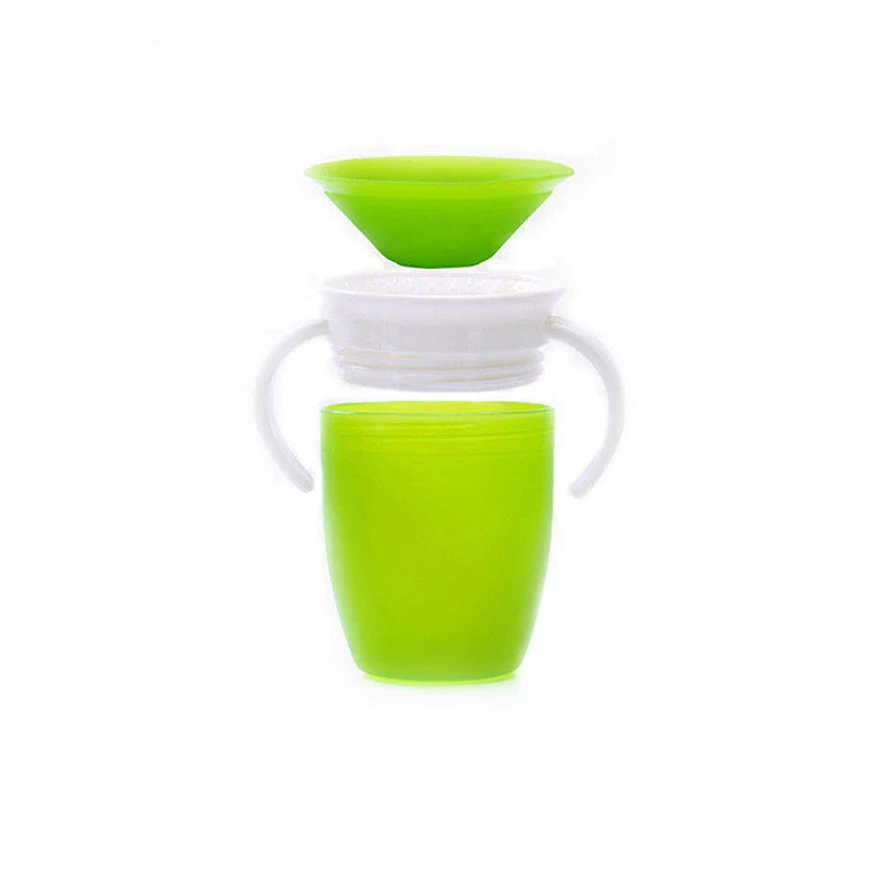 Green Magic 360° Spill-Proof Sippy Cup, 240ml, a durable and safe baby feeding accessory