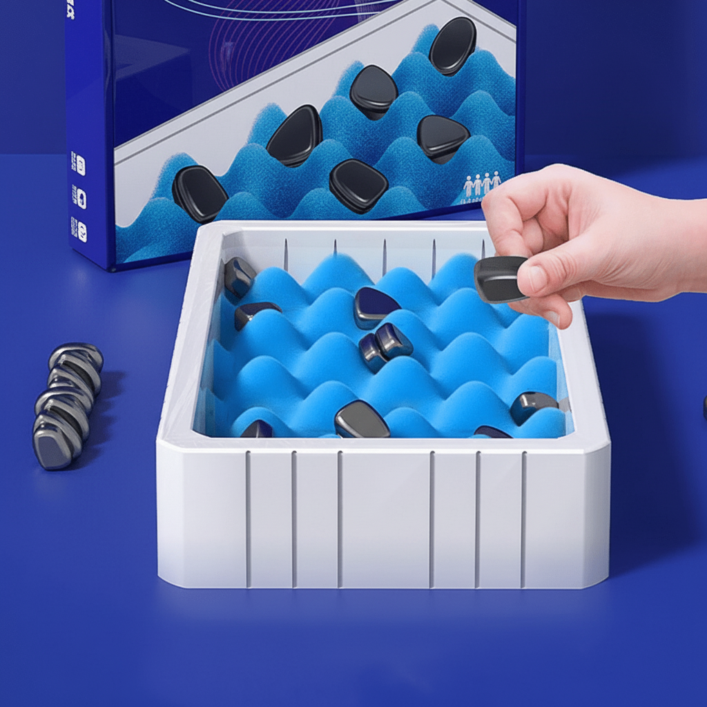 Compact magnetic travel chess board, perfect for on-the-go strategy. Enhances focus, a portable brain game for all.