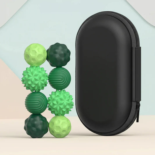 Unisex magnetic fidget toy for stress relief & focus, interlocking spheres