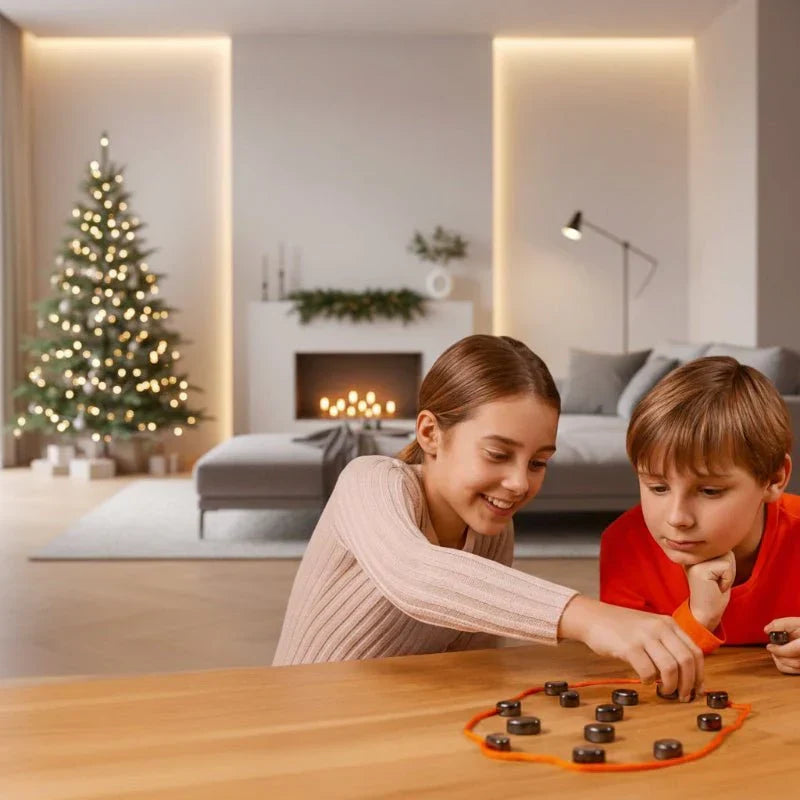 Magnetic chess set, a durable travel board game for learning and family fun. Portable strategy toy, perfect gift for chess lovers.