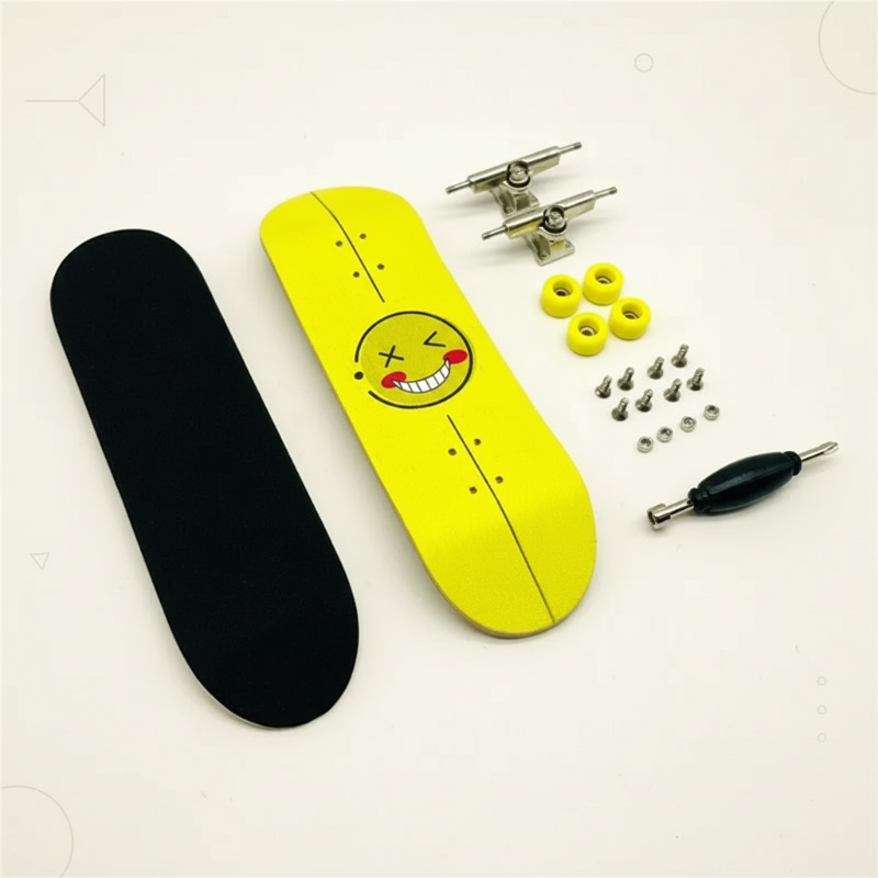 Mini fingerboard, a high-quality wooden toy and fidget gadget for desk play