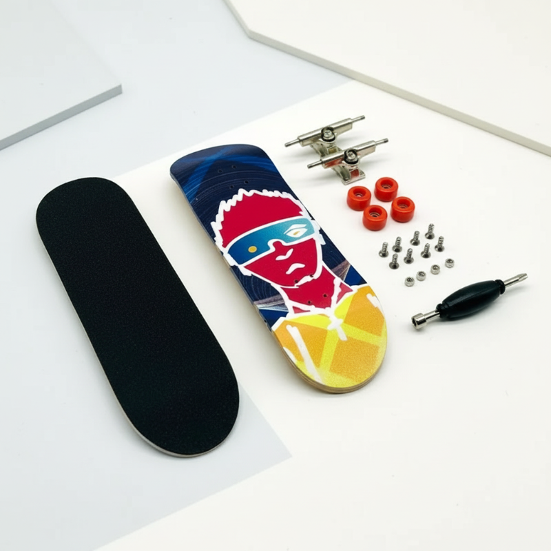 Durable unisex mini finger skateboard for endless skate training and stunts