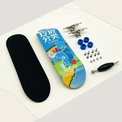 Wooden fingerboard, a portable gadget and fidget toy; perfect gift for him