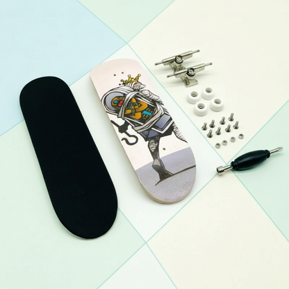 Fingerboard for skate training, compact and durable mini skateboard design