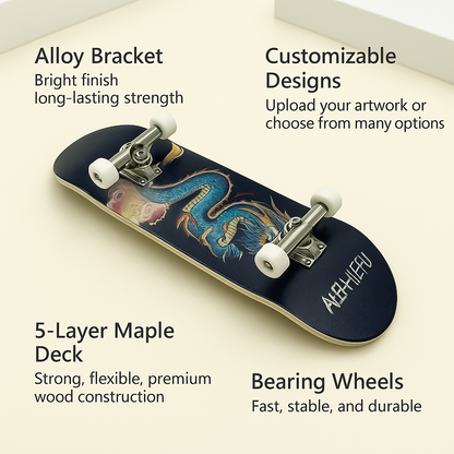 Compact wooden fingerboard, a unisex mini skateboard for tricks and fun