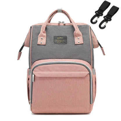 Unisex baby bag with adjustable shoulder straps, comfortable for long trips