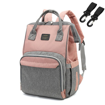 Close-up of durable zippers on a unisex multifunction nappy backpack, built to last