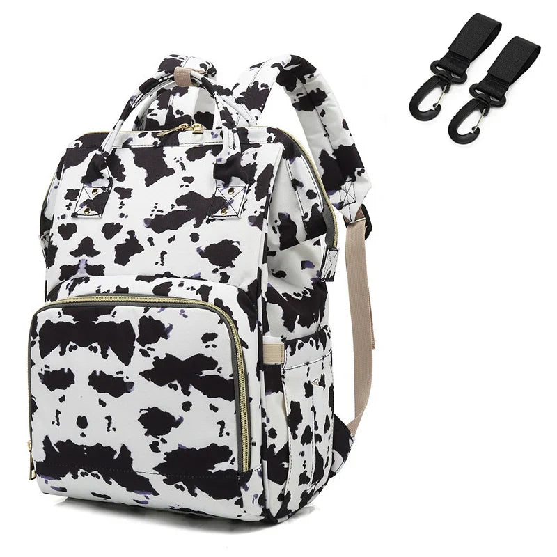Unisex diaper bag with secure anti-theft pocket for valuables, new parent gift