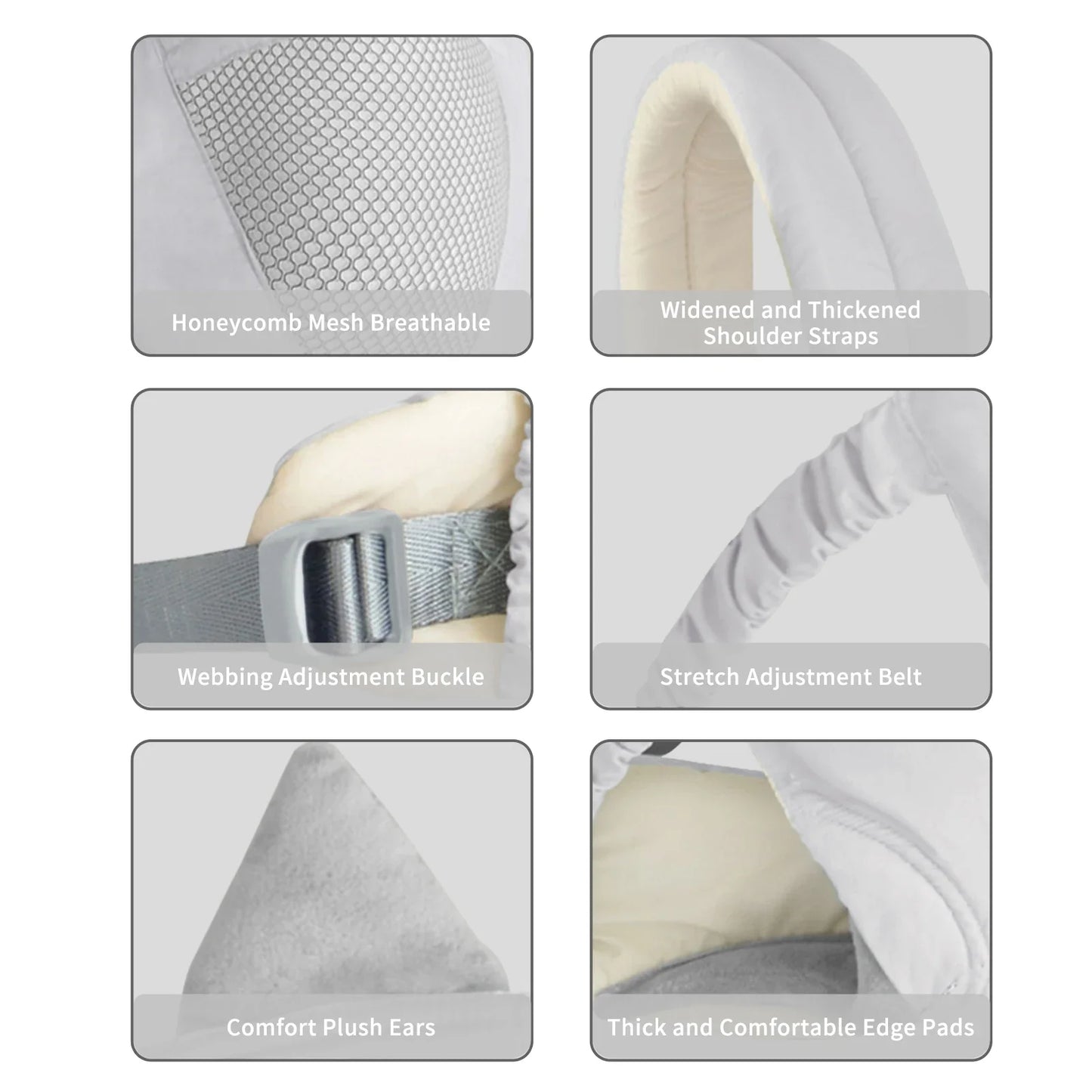 Unisex multifunctional baby carrier, cotton blend for breathability and comfort.
