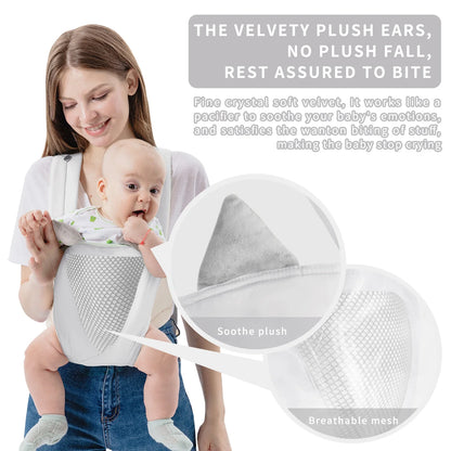 Pink infant transport carrier, a stylish & practical solution for hands-free parenting.