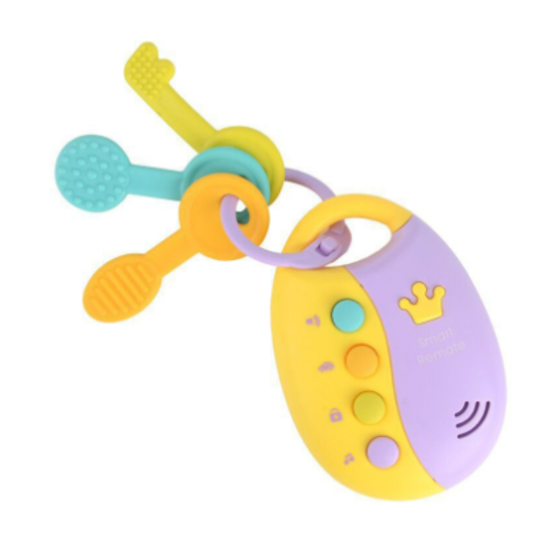 Multifunctional baby musical key and remote play set, perfect for sensory development