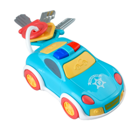 Unisex infant musical play set featuring a car key and TV remote for imaginative play