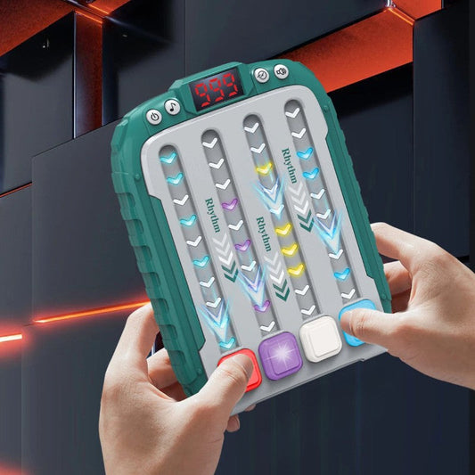 Unisex musical reflex trainer game for kids, an educational toy improving concentration and cognitive skills.
