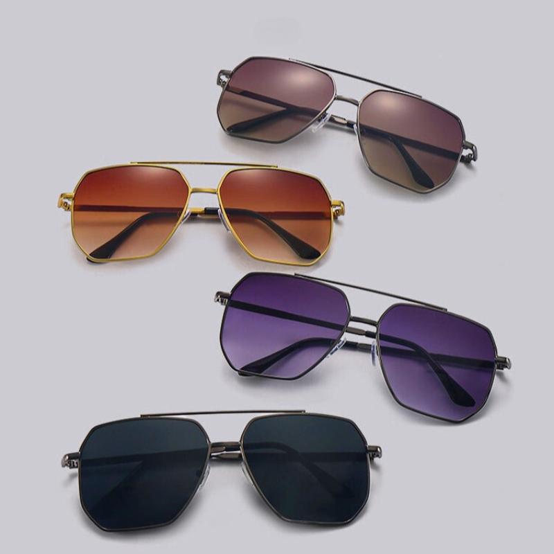 Lightweight unisex Mystic Edge Aviator sunglasses, comfortable & fashionable eyewear with classic design.