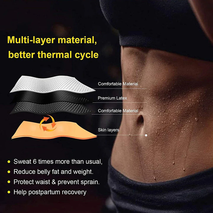 Durable Neoprene waist trainer belt for unisex use, enhancing workouts, supporting core, and promoting sweat.