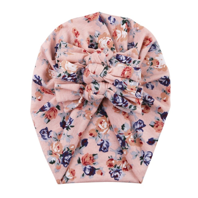 Floral pattern baby beanie, an essential and adorable accessory for any newborn