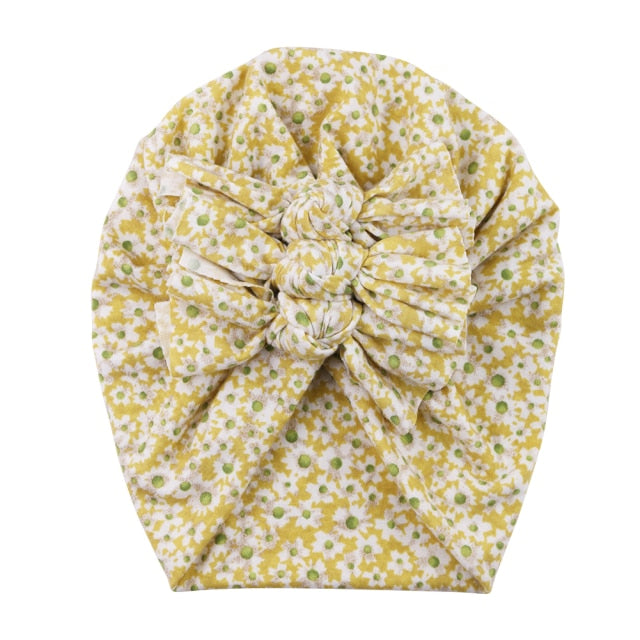 Newborn unisex floral beanie, a fashionable and practical baby shower gift idea