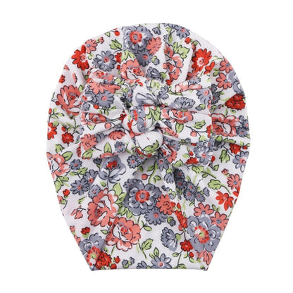 Floral print baby beanie, a cozy and stylish infant headwear for everyday wear