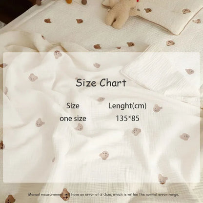 Soft unisex newborn cotton blanket with embroidered sheep, ensuring a cozy and gentle touch for infants.