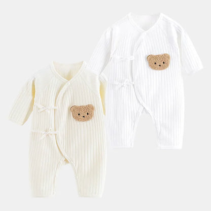 Unisex newborn cotton baby romper, full sleeve, soft, for all seasons