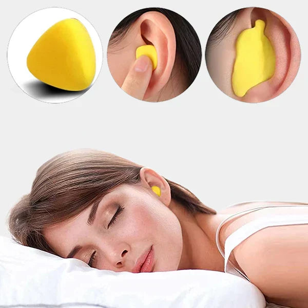 Unisex noise-cancelling earplugs for sound dampening & water protection. Ideal for sleep, swimming, & focus.