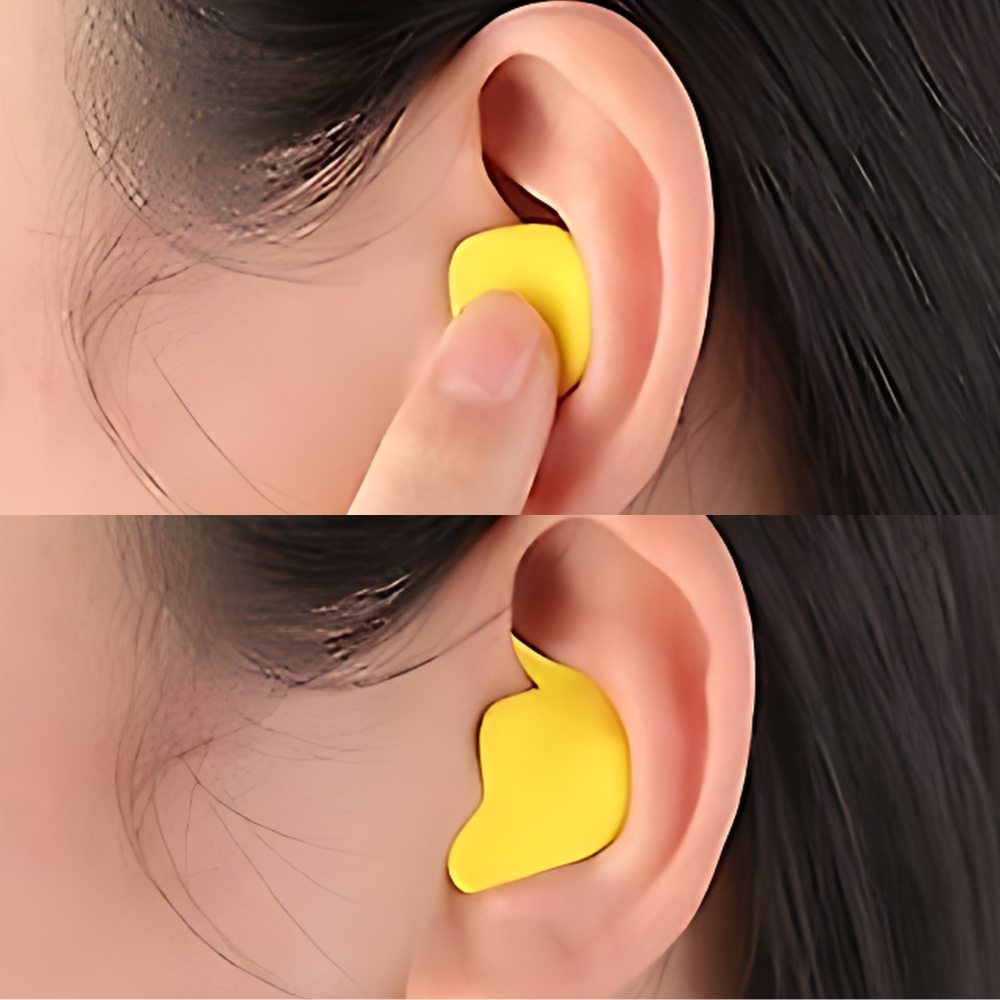 Waterproof earplugs for swimming & water protection. Also provide sound dampening & hearing protection.