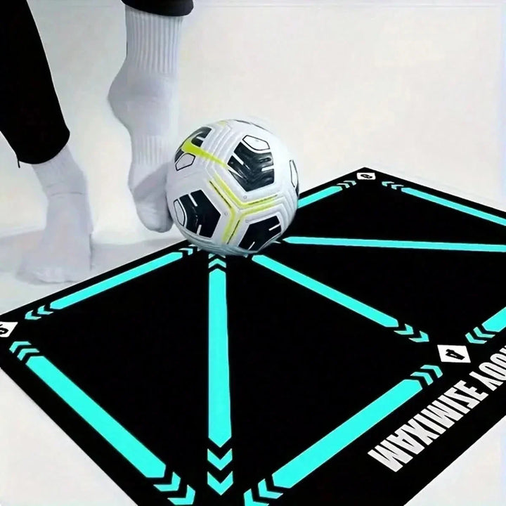 Practice soccer ball control and footwork at home with this unisex non-slip training mat.