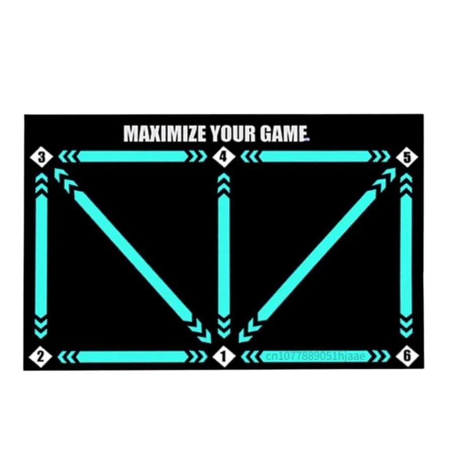 Enhance soccer skills, ball control, and footwork on this unisex non-slip training mat.