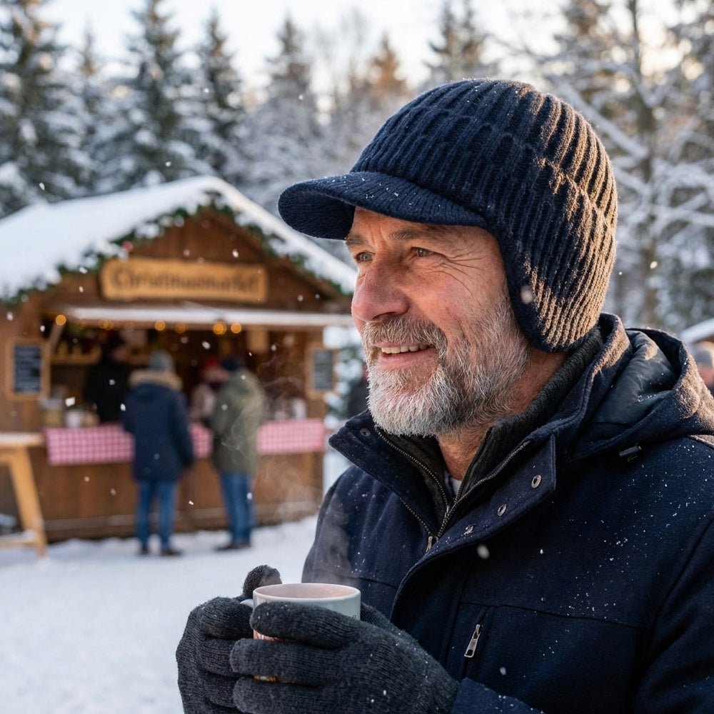 Warm Nordic winter hat crafted for ultimate cold weather protection. Soft, cozy beanie, a must-have winter accessory.