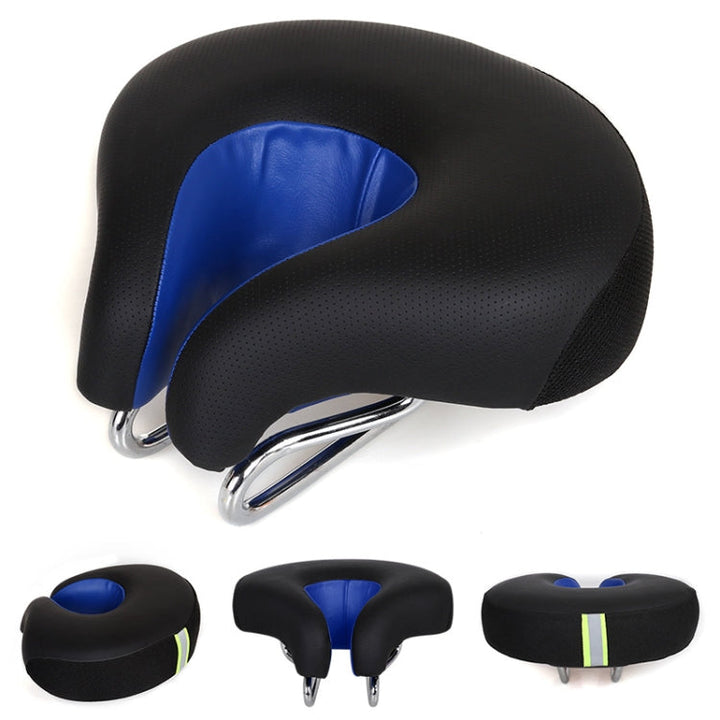 Unisex noseless bike saddle, thick padded for superior comfort. Ergonomic design, perfect for long cycling rides.