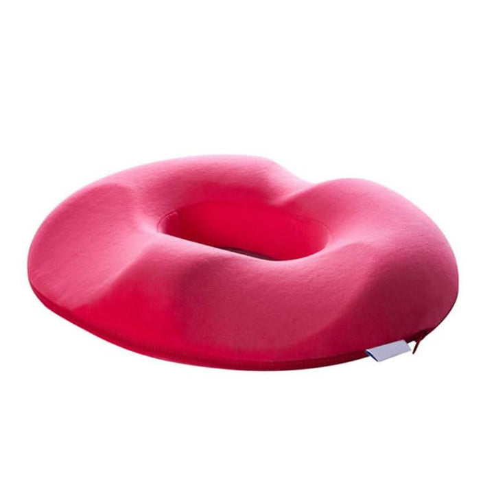 Orthopedic seat cushion with memory foam for back pain relief, posture support in office chairs & cars.