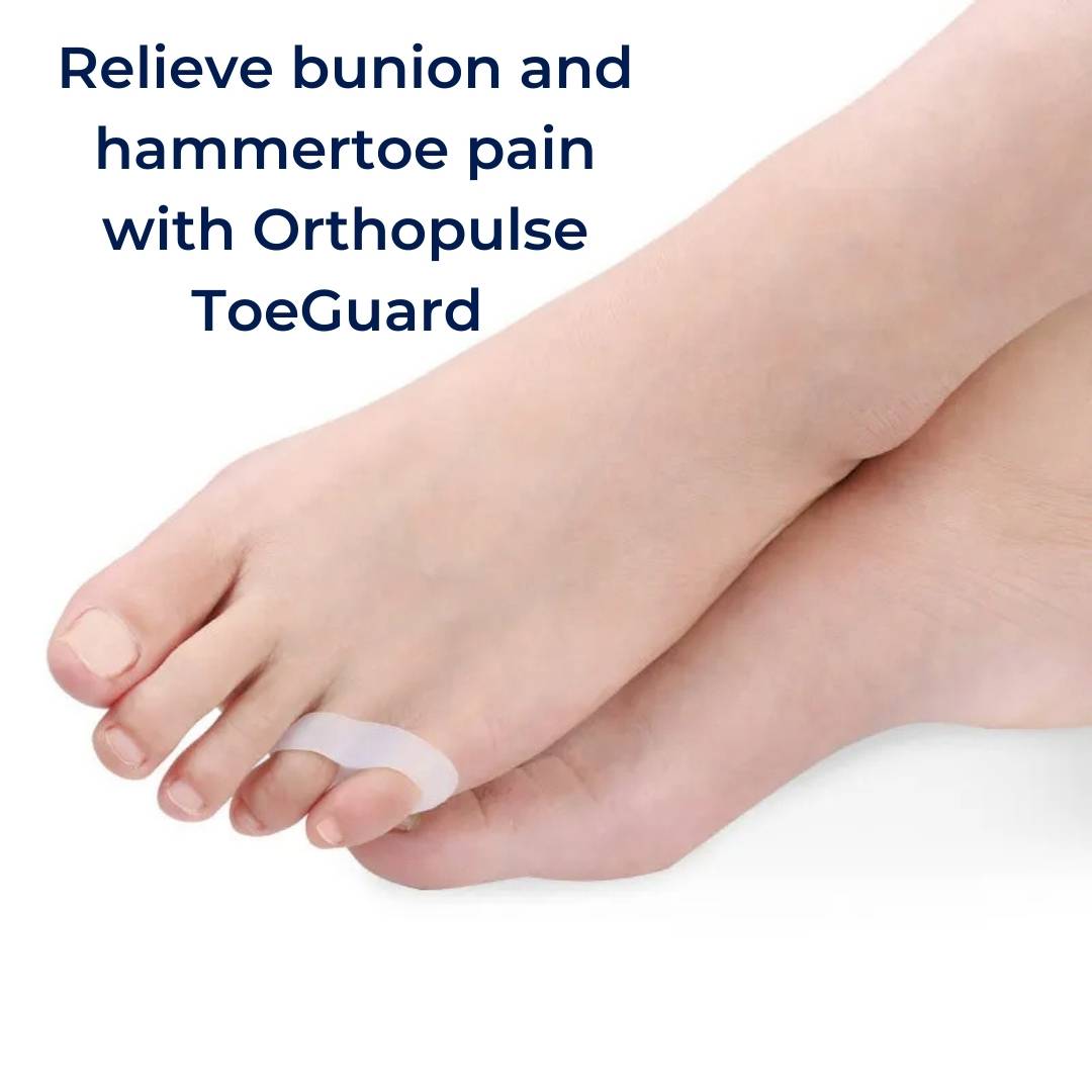 Orthopedic toe alignment spacers for complete foot care. Eases bunion and hammertoe discomfort.