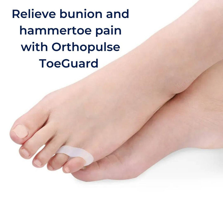 Orthopedic toe alignment spacers for complete foot care. Eases bunion and hammertoe discomfort.